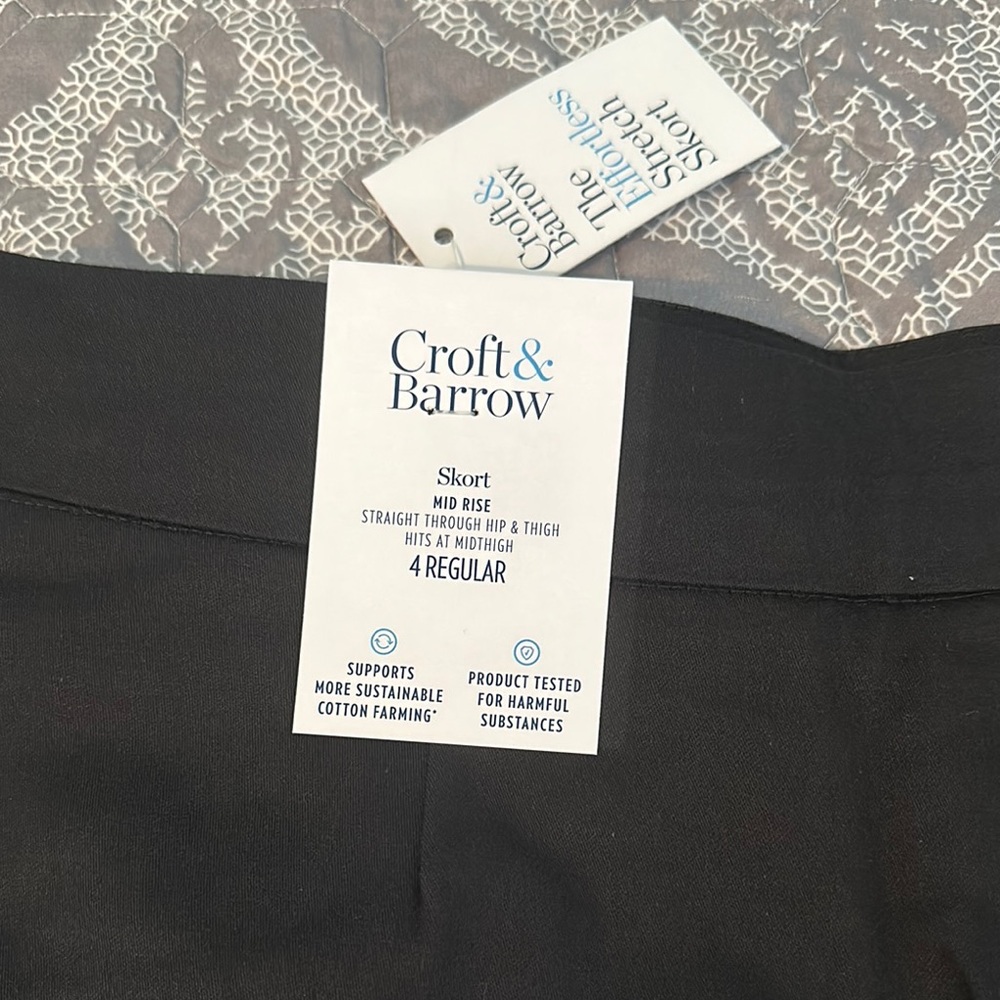 Croft & Barrow Charcoal Skort